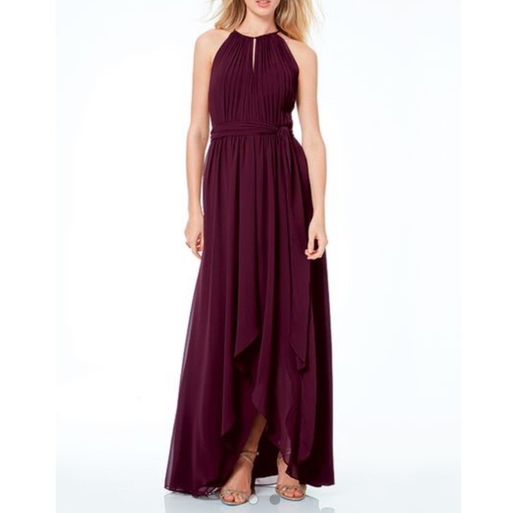 Bill Levkoff Wine Bridesmaids Prom Formal Dress